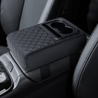 Adjustable Car Armrest Cushion with Storage Compartment | Fits All Car Types