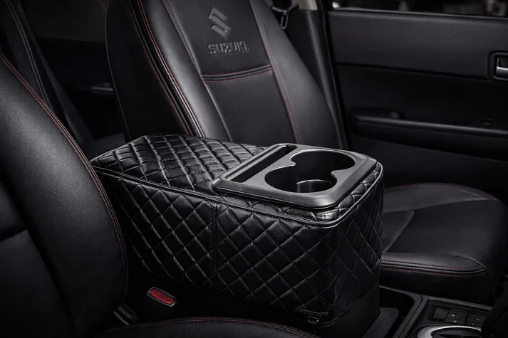 Adjustable Car Armrest Cushion with Storage Compartment | Fits All Car Types